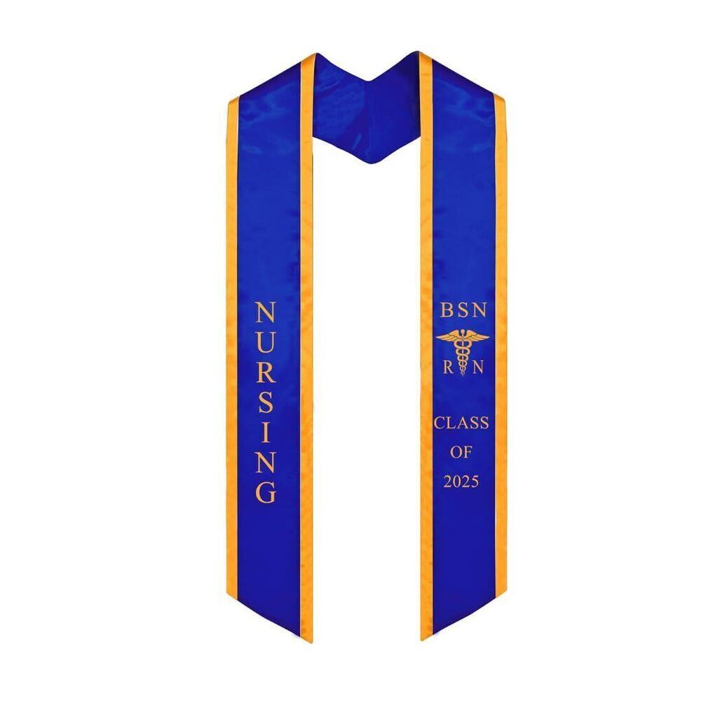 1425 BSN RN Nursing Graduation Stole Class of 2025 With Medical Logo, Gift